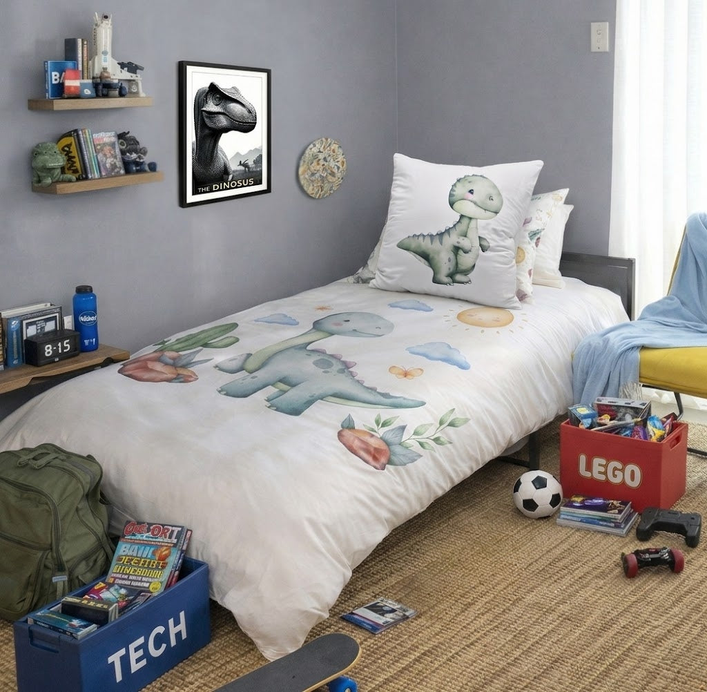 Bumble the Baby T-Rex Kids’ Continental Pillowcase