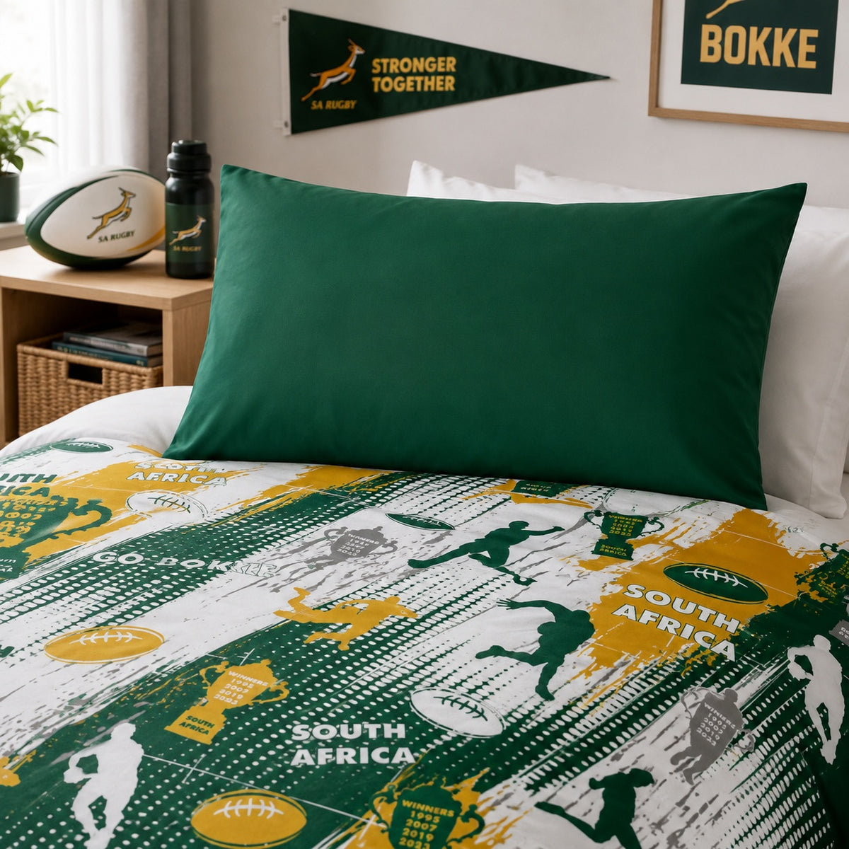 South African Green Organic Cotton Standard Pillowcase