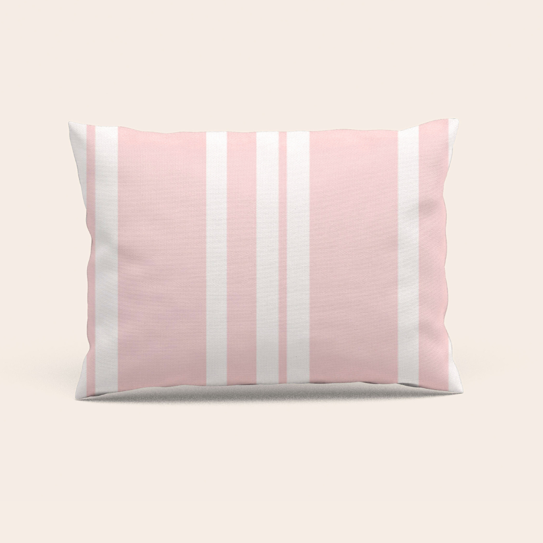 Customer review and rating for rose quartz pink and white striped fitted sheet set