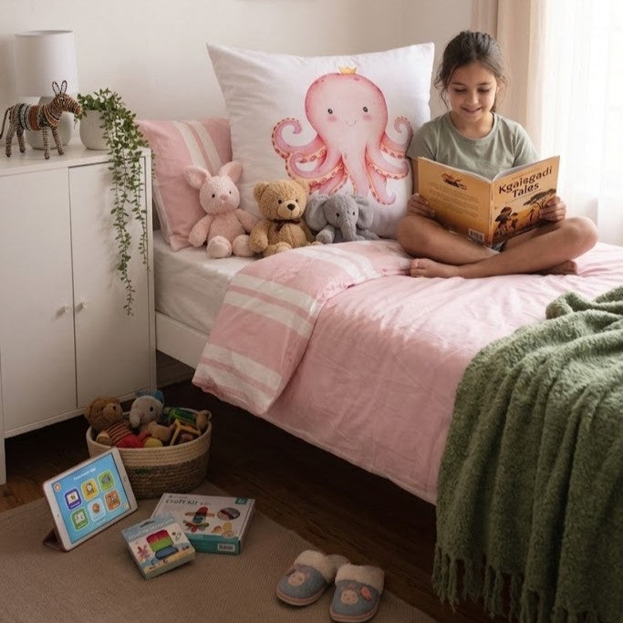 Ollie the Octopus Kids’ Continental Pillowcase
