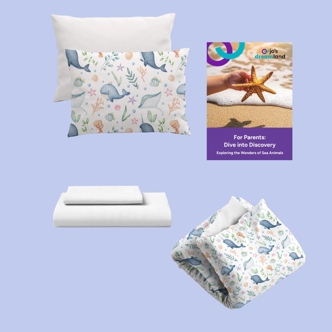 Ocean Animals Bamboo Kids Bedding Bundle