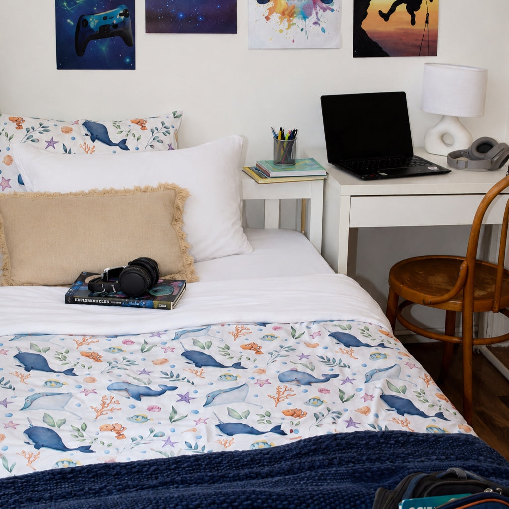 Ocean Animals Bamboo Kids Bedding Bundle