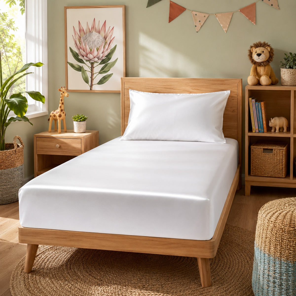 Snowy White Fitted Sheet