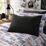 Classic Black Organic Cotton Standard Pillowcase