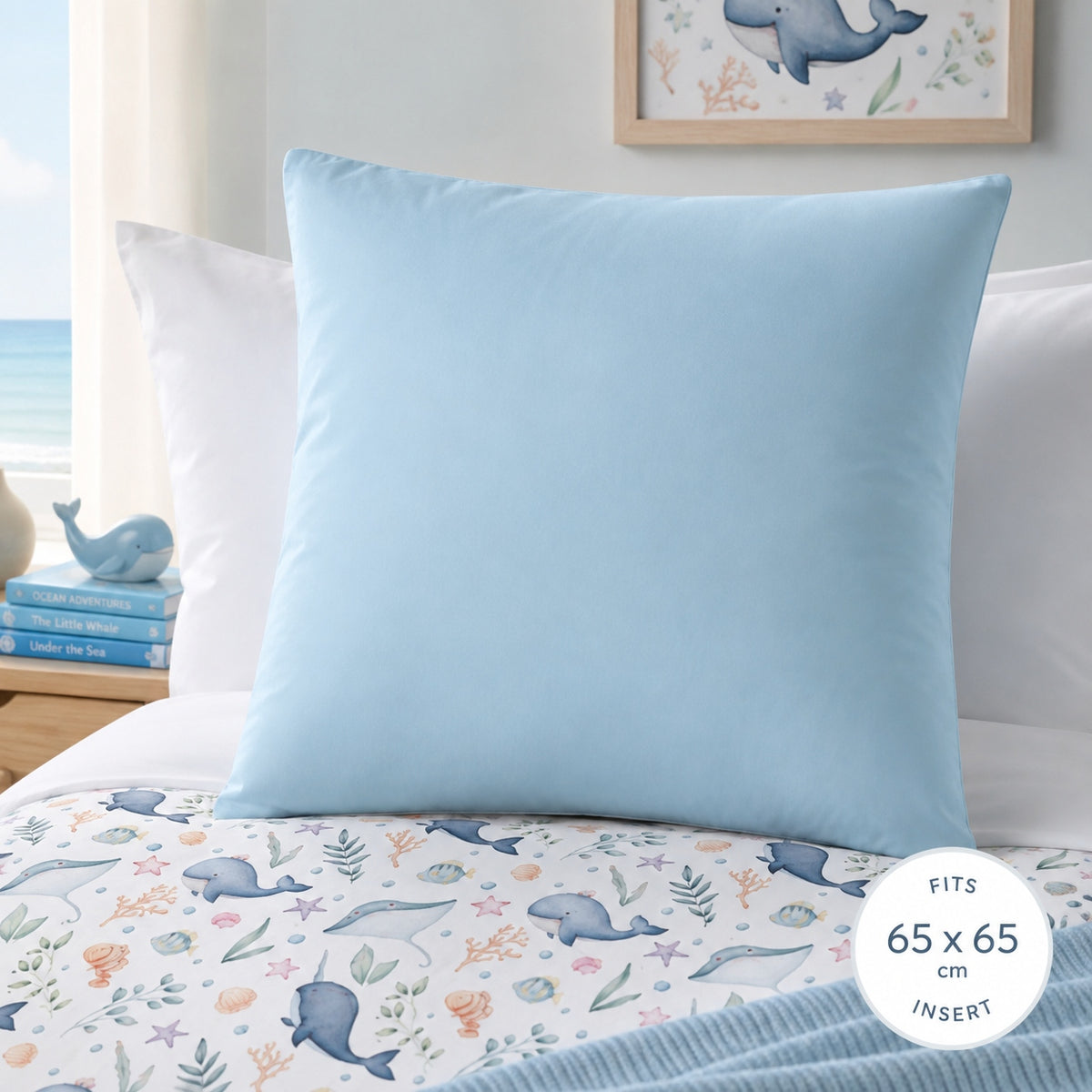 Caribbean Blue Kids’ Continental Pillowcase