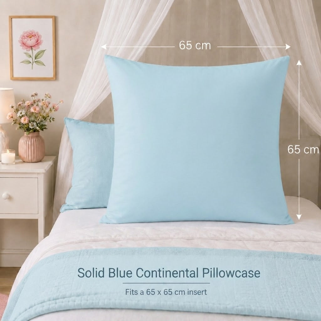 Caribbean Blue Kids’ Continental Pillowcase