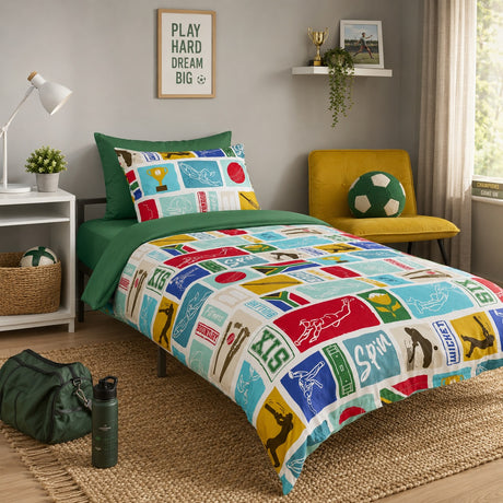 South African Green Organic Cotton Fitted Sheet
