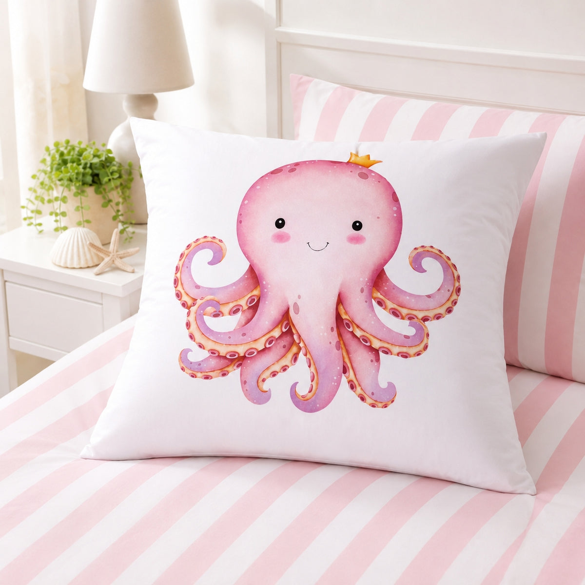 Ollie the Octopus Kids’ Continental Pillowcase