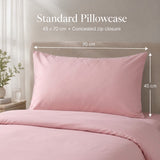 Rose Quartz Pink Bamboo Standard Pillowcase