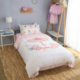 Rose Quartz Pink & White Stripe Bamboo Top Sheet