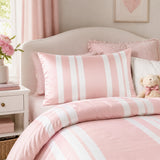 Rose Quartz Pink Stripe Bamboo Standard Pillowcase