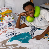 Passport to Adventure Reversible Bamboo Duvet Cover Set